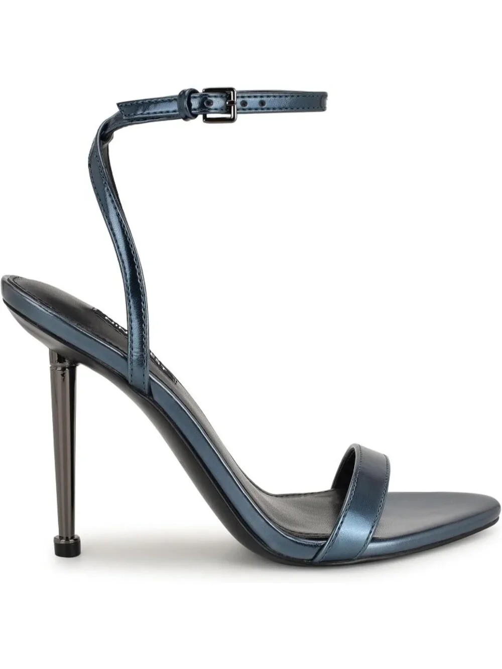 Women's Teal Blue Open Toe Ankle Strap Reina Style Lightweight Heel Sandal Shoes